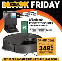 Electro Depot iRobot ROBOTSTOFZUIGER COMBO 406 PLUS aanbieding