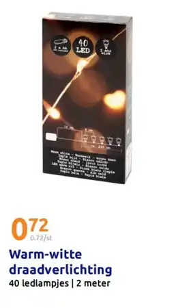 Action Warm-witte draadverlichting aanbieding