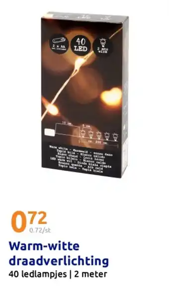 Action Warm-witte draadverlichting aanbieding