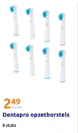 Action Dentapro opzetborstels aanbieding