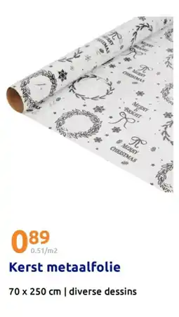 Action Kerst metaalfolie aanbieding