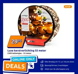 Action Luxe kerstverlichting 55 meter aanbieding