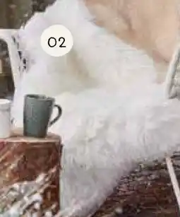 Horta Wit Kunstbont Kleed aanbieding