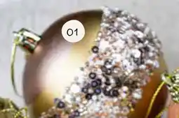 Horta Kunststof Kerstbal met Ringetjesmotief aanbieding