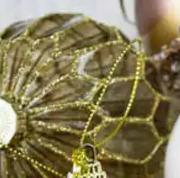 Horta Glazen Kerstbal Met Honingraatpatroon aanbieding