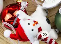 Horta Witte Sneeuwpop Hanger van Kunststof aanbieding