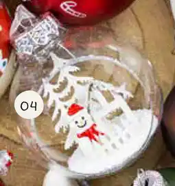 Horta Transparante Glazen Kerstbal met Winterlandschap aanbieding