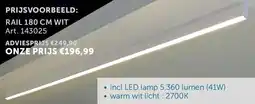 Zelfbouwmarkt Rail Wit aanbieding