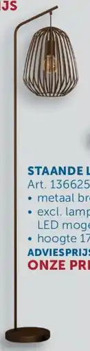 Zelfbouwmarkt Staande Lamp aanbieding