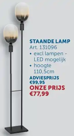 Zelfbouwmarkt Staande Lamp aanbieding