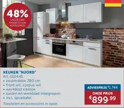 Zelfbouwmarkt Keuken Njord aanbieding