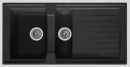 Zelfbouwmarkt Spoelbak Zwart Anderhalve Bak Nils aanbieding