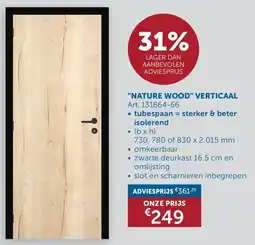 Zelfbouwmarkt Nature Wood Verticaal aanbieding