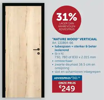 Zelfbouwmarkt Nature Wood Verticaal aanbieding