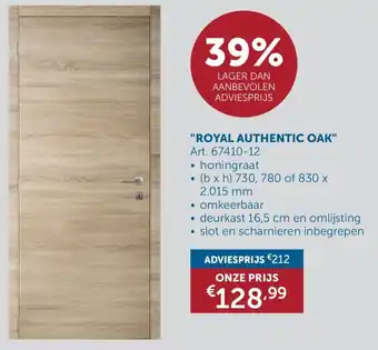 Zelfbouwmarkt Royal Authentic Oak aanbieding