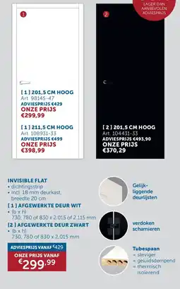 Zelfbouwmarkt Invisible Flat aanbieding