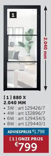 Zelfbouwmarkt Stalen Deur Tara aanbieding