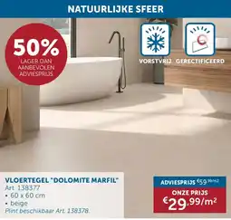Zelfbouwmarkt Vloertegel dolomite Marfil aanbieding