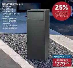 Zelfbouwmarkt Pakketbrievenbus Marvin aanbieding