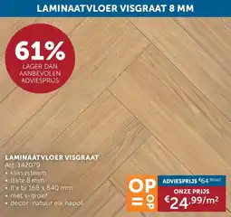 Zelfbouwmarkt Laminaatvloer Visgraat aanbieding