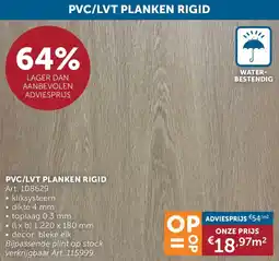 Zelfbouwmarkt PVC / LVT Planken Rigid aanbieding