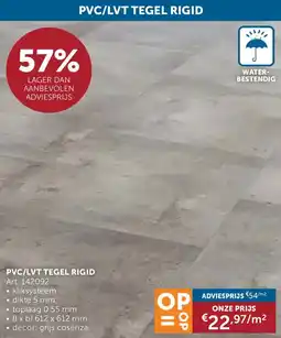 Zelfbouwmarkt PVC / LVT Tegel Rigid aanbieding