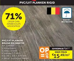 Zelfbouwmarkt PVC/LVT Planken bruine Eik Nantes aanbieding