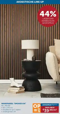 Zelfbouwmarkt Wandpaneel Smoked Eik aanbieding