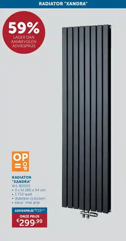 Zelfbouwmarkt Radiator Xandra aanbieding