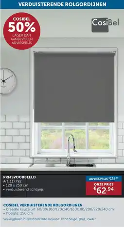 Zelfbouwmarkt Cosibel Verduisterende Rolgordijnen aanbieding