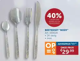Zelfbouwmarkt Bestekset Nody aanbieding