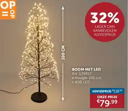 Zelfbouwmarkt Boom met Led aanbieding