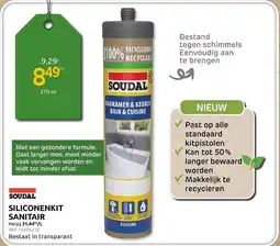 Brico Soudal Siliconenkit Sanitair aanbieding
