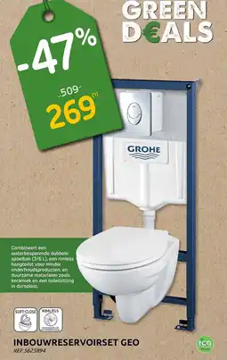 Brico Inbouwreservoirset Geo aanbieding