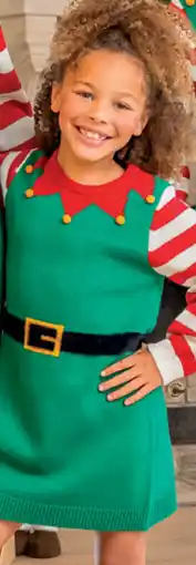 Carrefour Kersttrui Jurk voor meijes aanbieding