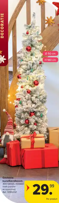 Gevlokte kunstkerstboom