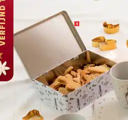 Carrefour Metalen koekjesdoos kerst aanbieding