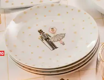 Carrefour Set van 4 dessertborden aanbieding