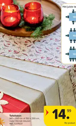 Carrefour Tafellaken aanbieding
