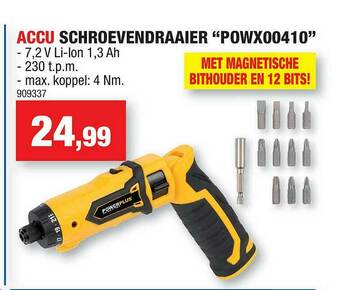 Hubo Accu Schroevendraaier aanbieding