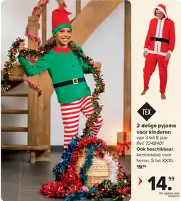 Carrefour Tex 2-delige pyjama voor kinderen aanbieding