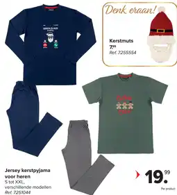 Carrefour Jersey kerstpyjama voor heren aanbieding