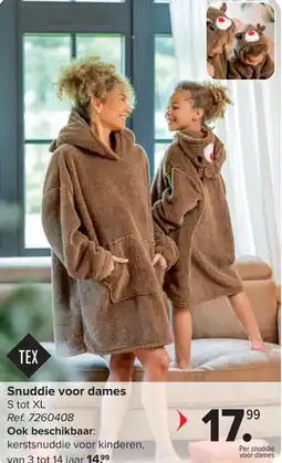 Carrefour Tex Snuddie voor dames aanbieding