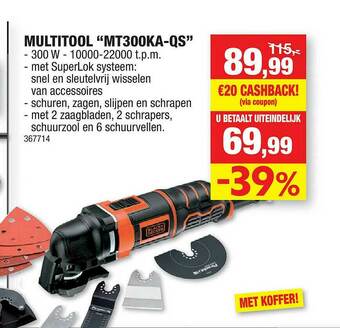 Hubo Multitool aanbieding