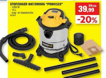 Hubo Stofzuiger Nat Droog aanbieding