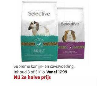 Intratuin Supreme Konijn En Caviavoeding aanbieding