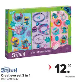 Carrefour Disney Stitch Creatieve set 3 in 1 aanbieding