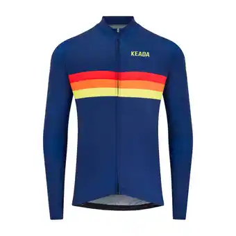 Decathlon Wielershirt met lange mouwen voor heren - Sunrise aanbieding