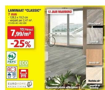 Hubo Laminaat aanbieding
