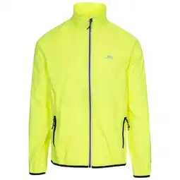 Decathlon Heren Retract HiVis Opbergbare Waterdichte Jas. (Geel) aanbieding